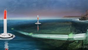 Imagen conceptual del proyecto de Hyperloop bajo el mar.