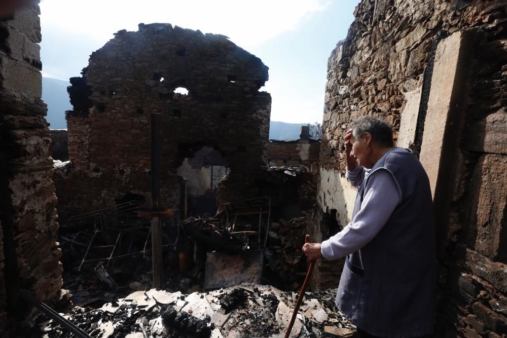 El Suroccidente asturiano arrasado por las llamas