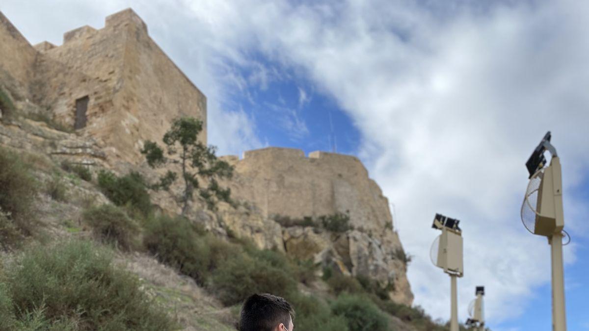 Agentes de la Policía Nacional en la zona donde se produjo la detención