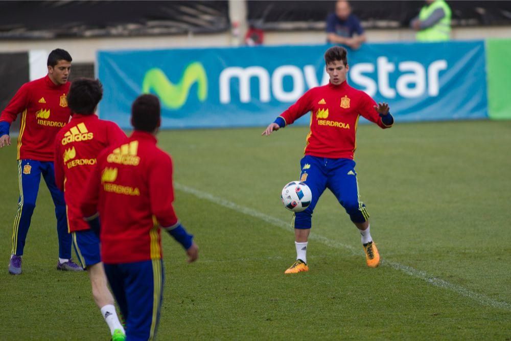 Entrenamiento de la Selección Sub-21 en Murcia