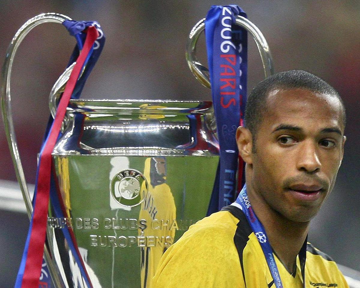 Thierry Henry perdió la final de Champions League con el Arsenal ante el Barcelona, con quien la ganaría en 2009