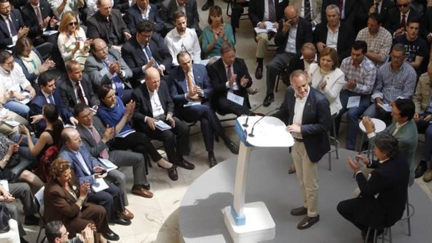 El presidente del Consell y candidato del PP a la Generalitat, Alberto Fabra, presentó ayer el programa electoral autonómico.