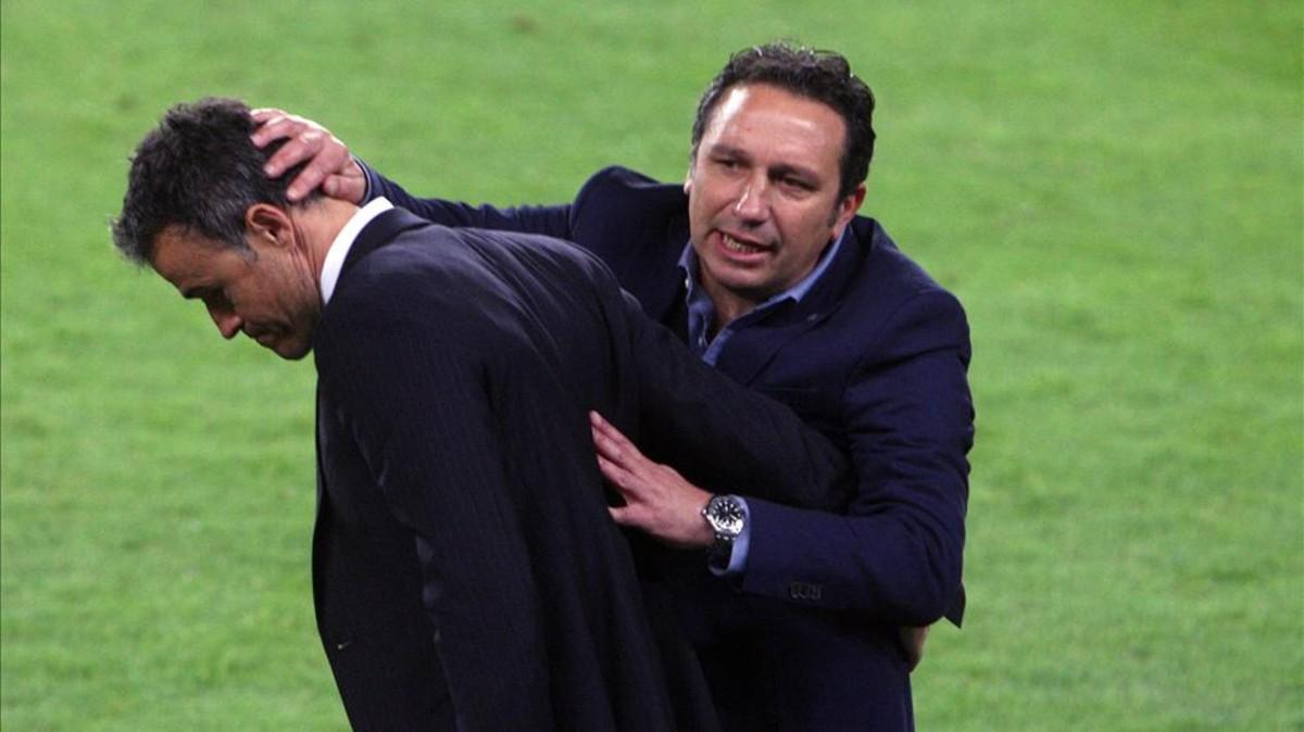 Eusebio se reencontró con Luis Enrique