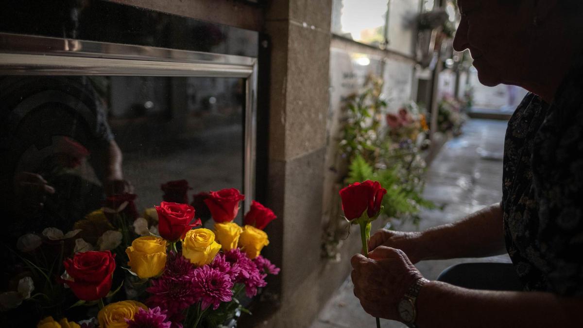 Cientos de personas acuden a Santa Lastenia a enramar a sus muertos