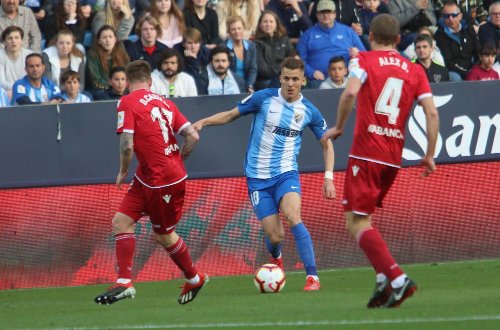 El conjunto malaguista y el gallego igualan a cero en el partido más atractivo de la jornada en la Liga 123