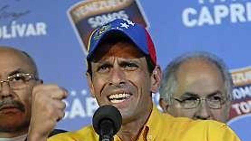 El opositor Henrique Capriles.