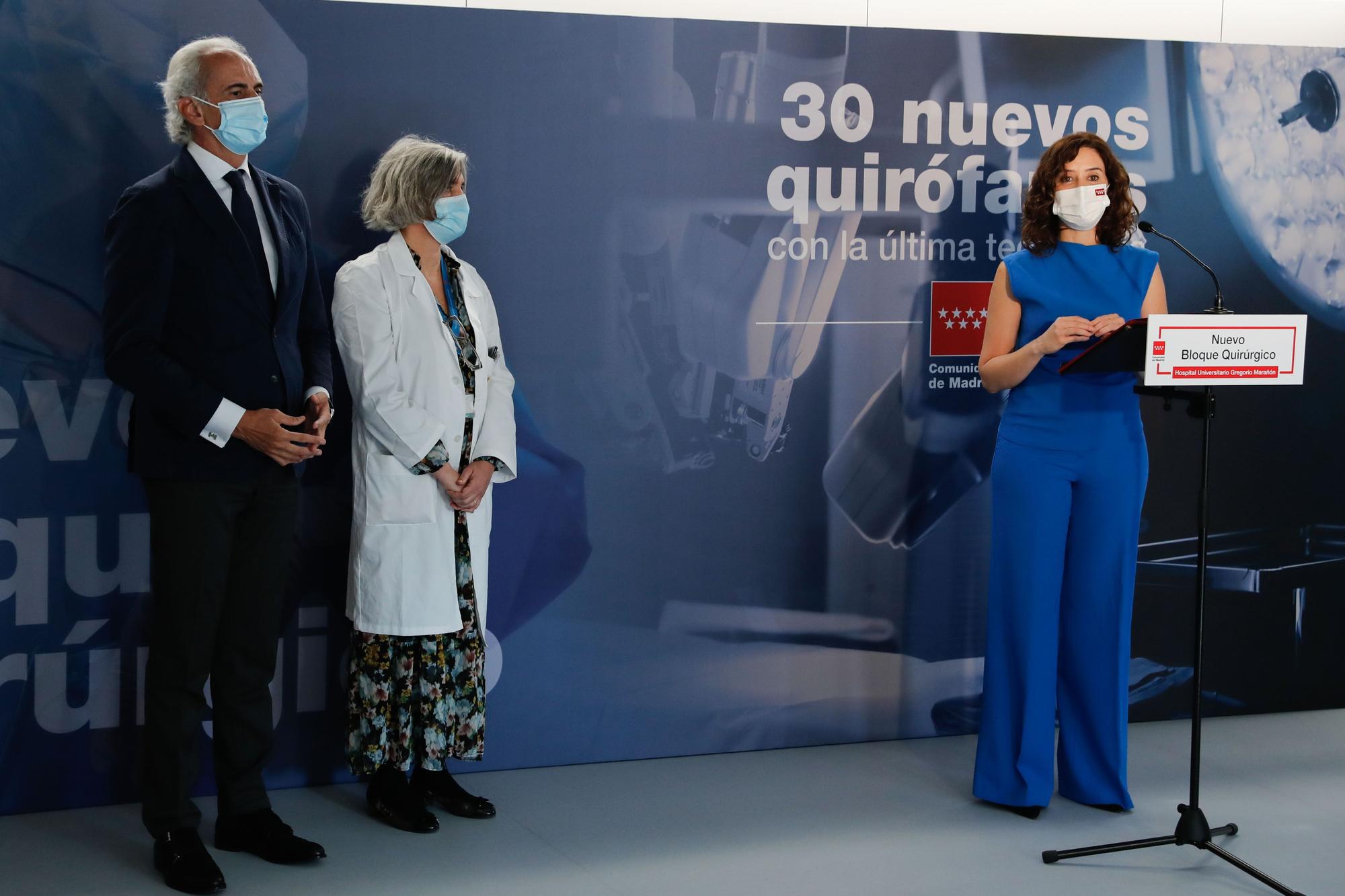 Ayuso inaugura nuevo Centro Quirúrjico del Hospital Gregorio Marañón