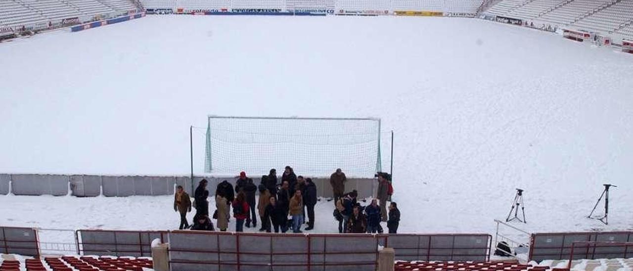 Imagen del Carlos Belmonte el 30 de enero de 2006, cubierto de nieve.