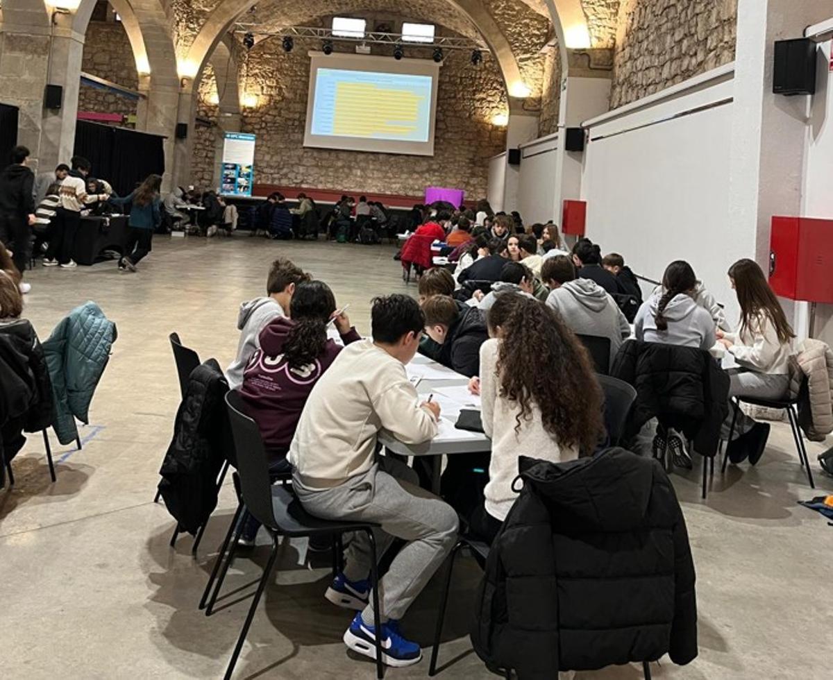 Imatge de participants a la Copa Cangur al Museu de l'Aigua