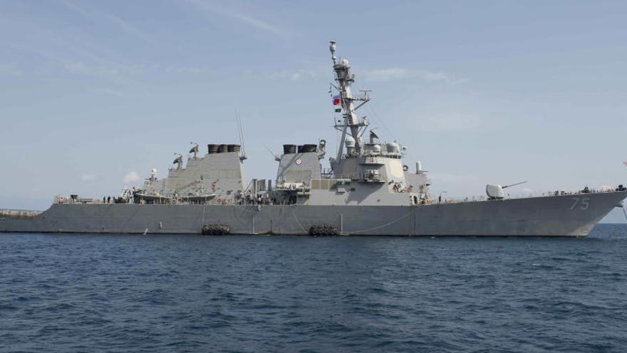 El destructor USS Donald Cook, con base en Rota.