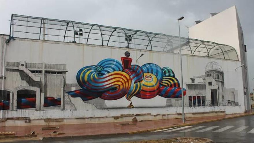 El certamen de arte urbano Cítric transforma el trinquete de Torreblanca