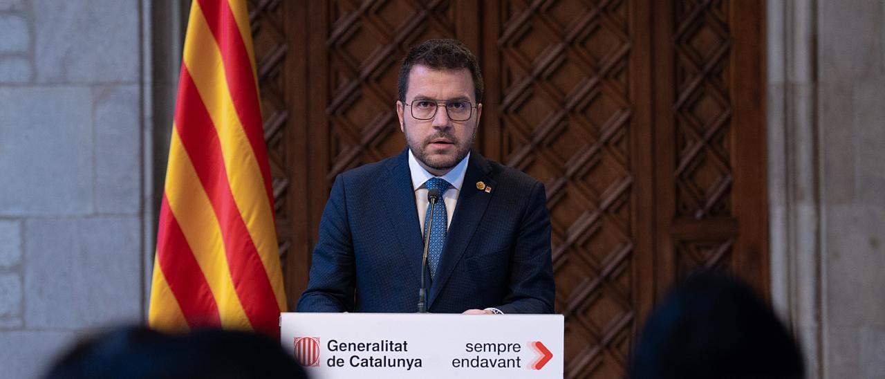 Pere Aragonès anuncia el adelanto electoral para el 12 de mayo.