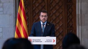 Pere Aragonès anuncia el adelanto electoral para el 12 de mayo.