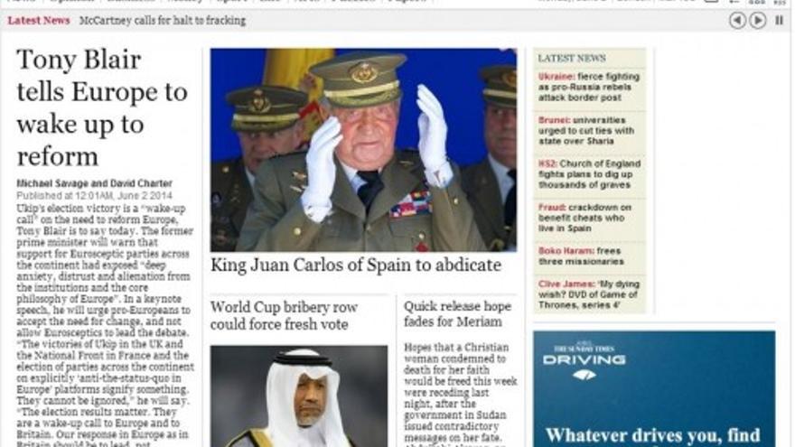 La abdicación del Rey en la prensa internacional