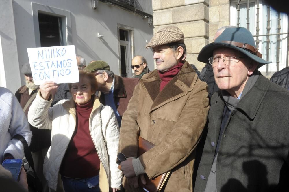 Manifestación en apoyo a Nicanor Acosta