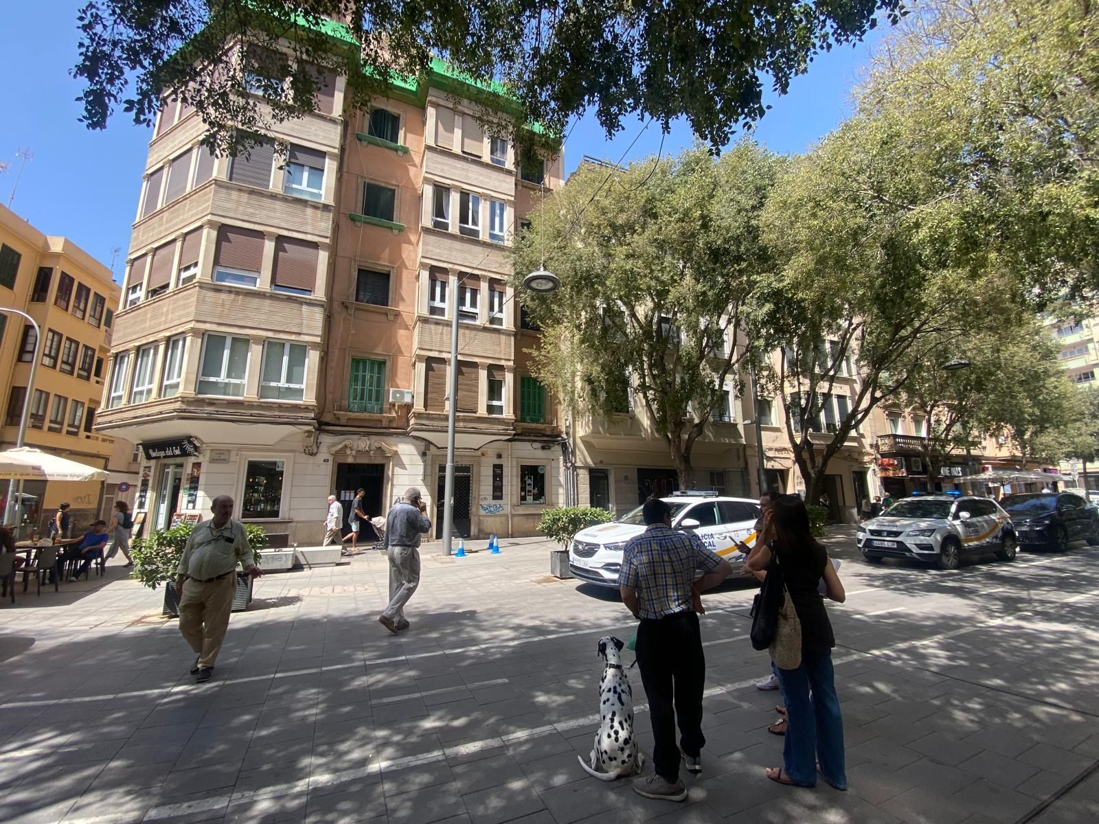 Derrumbe de un edificio en la calle Blanquerna de Palma