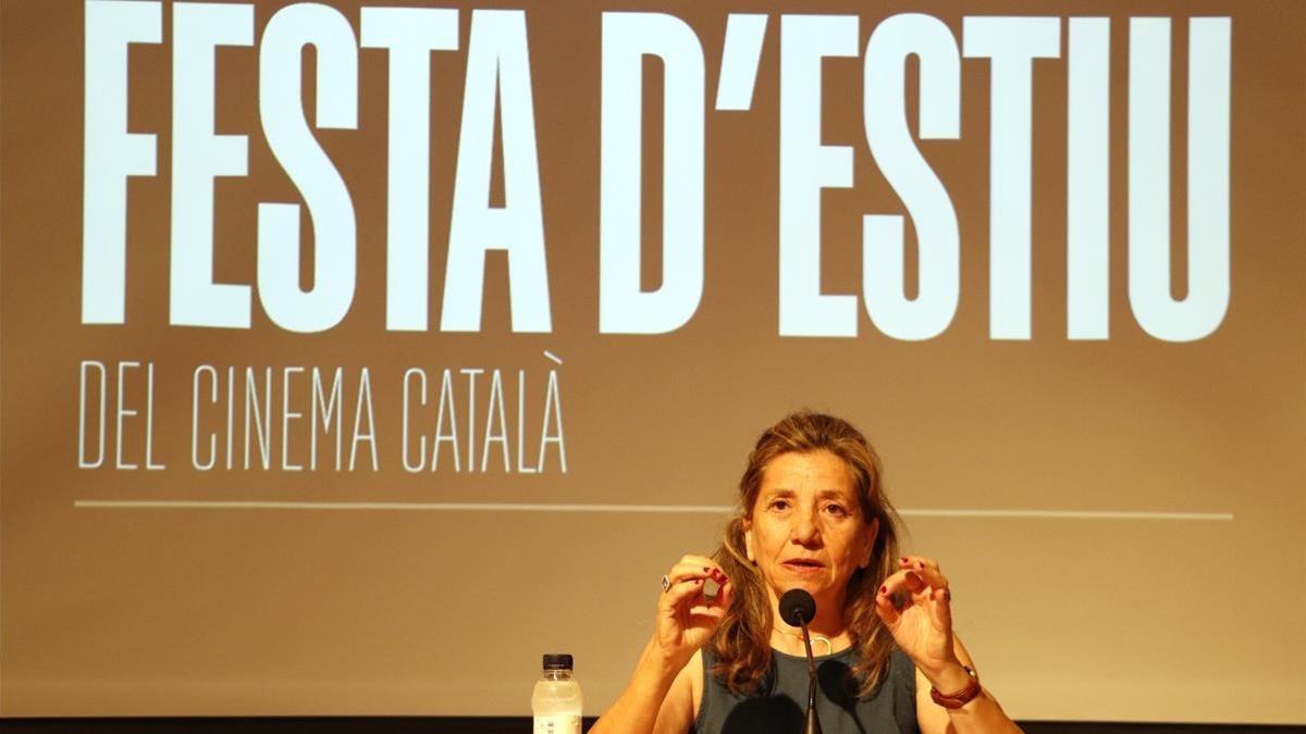 Isona Passola, presidenta de la Acadèmia del CInema Català, este miércoles en Barcelona