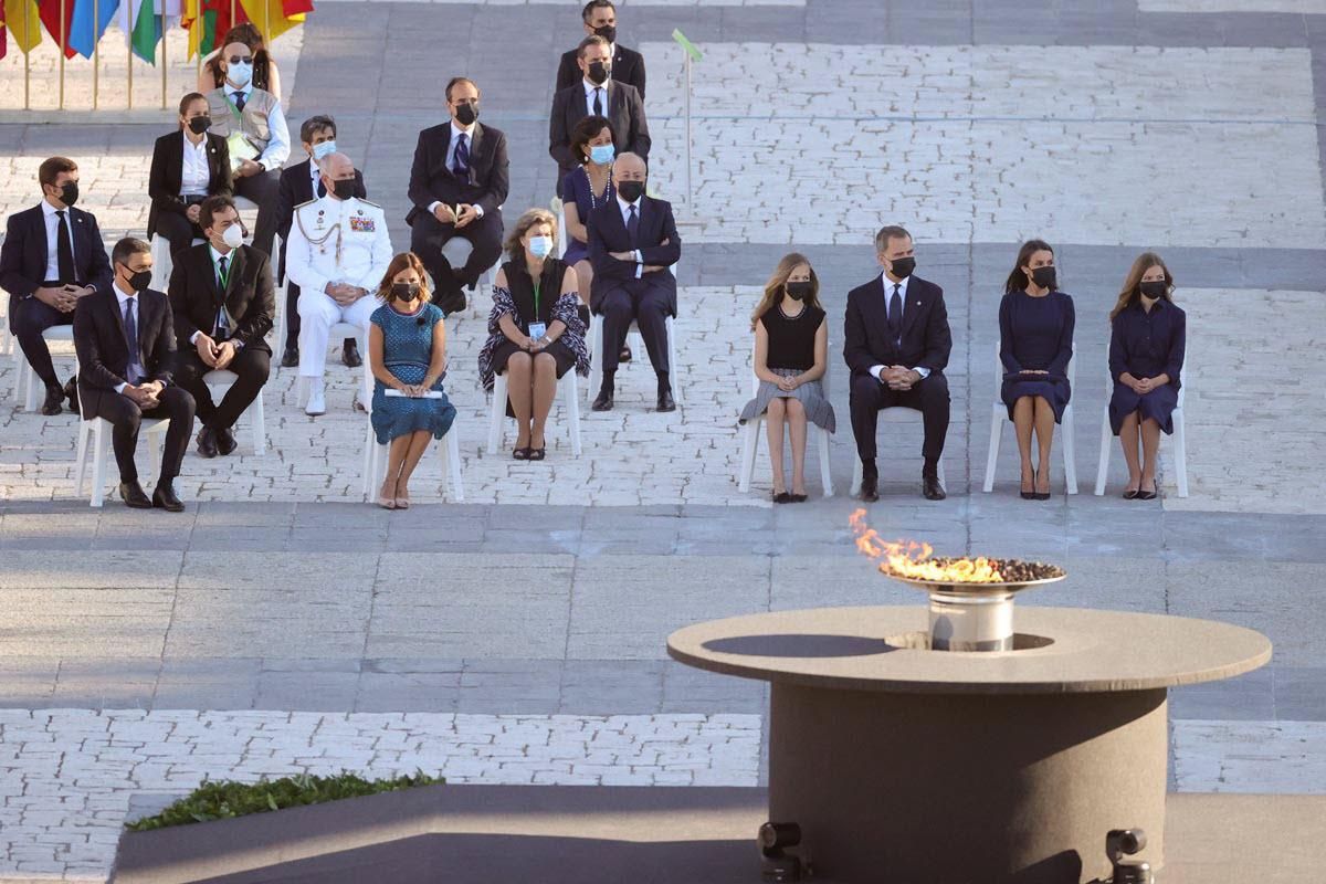 Homenaje de Estado a las víctimas del covid-19, en imágenes