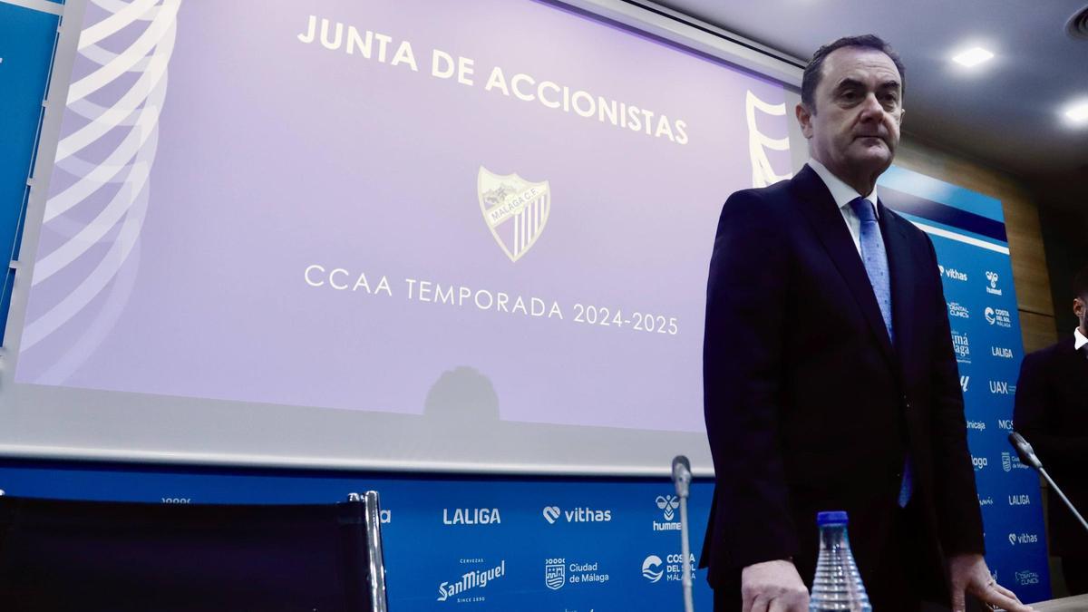 Jose María Muñoz compareció tras la Junta General de Accionistas.