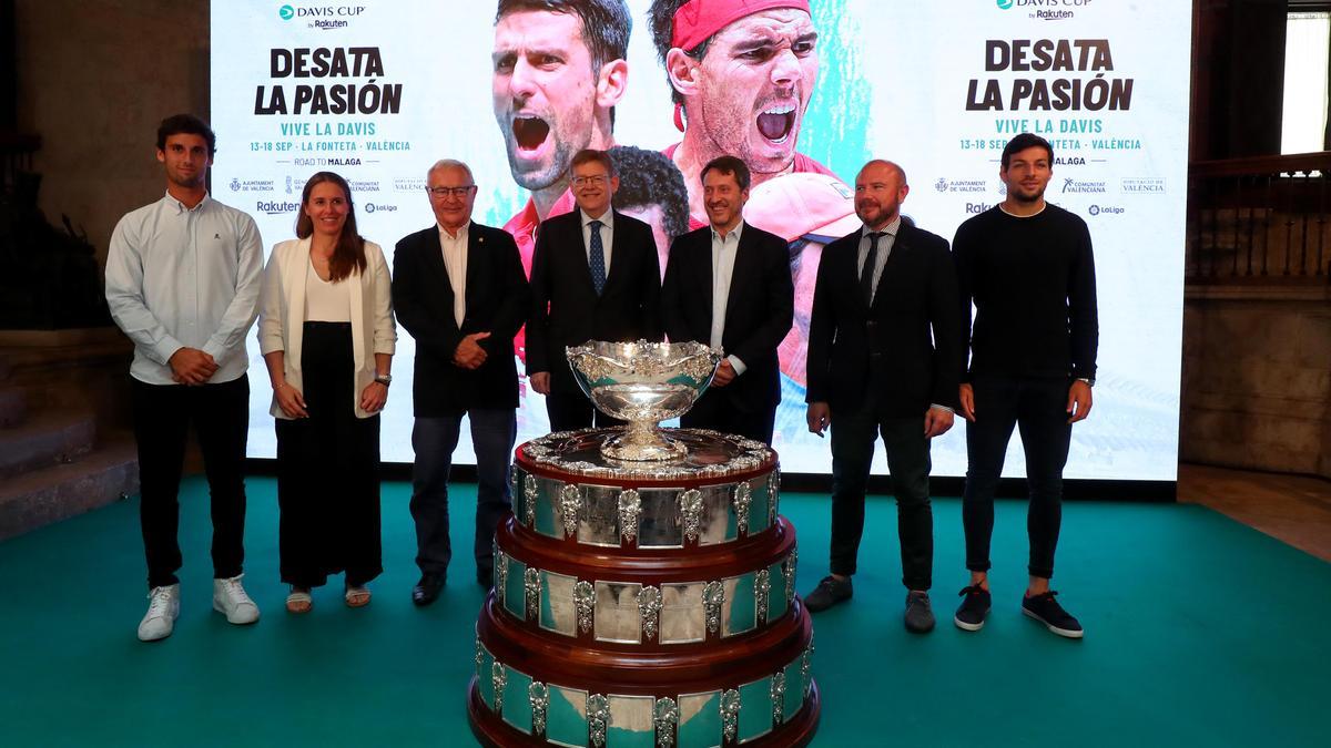 El Palau de la Generalitat ha acogido la presentación de la Copa Davis