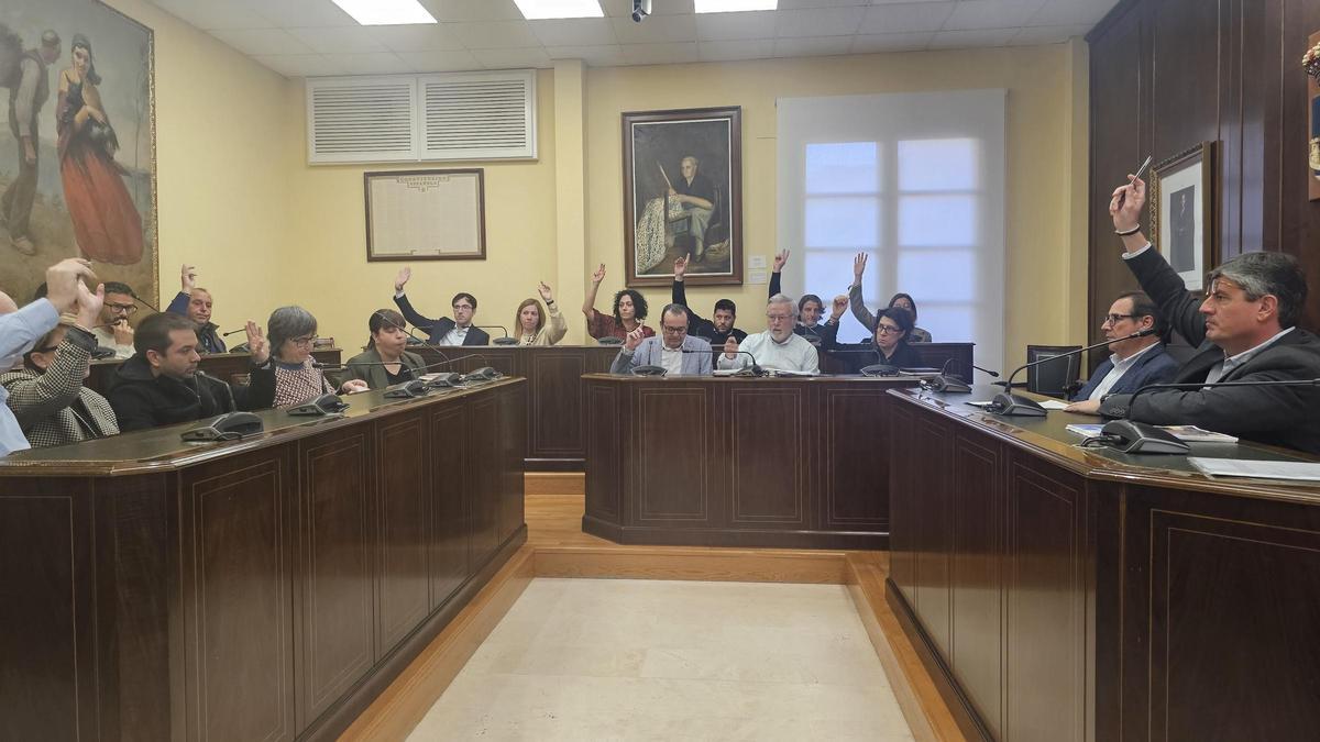 El pleno de La Vila Joiosa celebrado este miércoles.