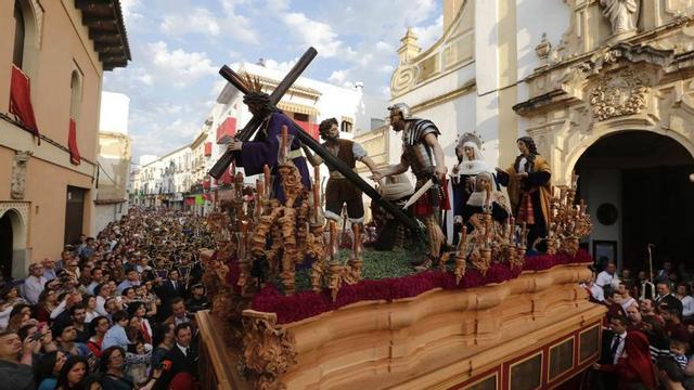 El misterio de Nuestro Padre Jesús del Buen Suceso cuya hermandad celebra este año su cincuenta aniversario.