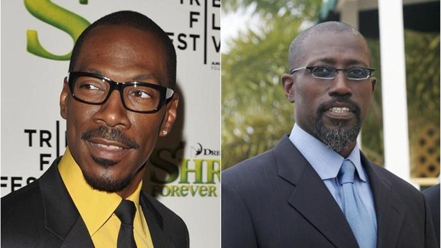 Los actores Eddie Murphy y Wesley Snipes.