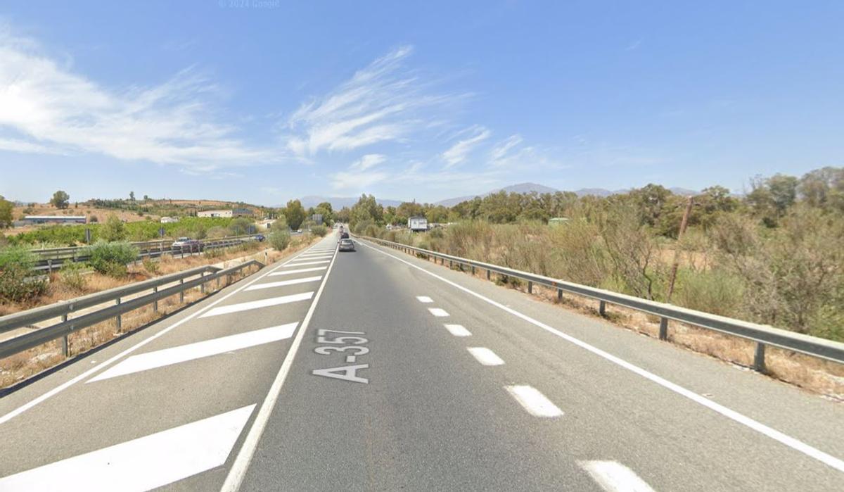 La Autovía A-357 hasta Ronda pasa a un carril por sentido en el enlace a Casapalma