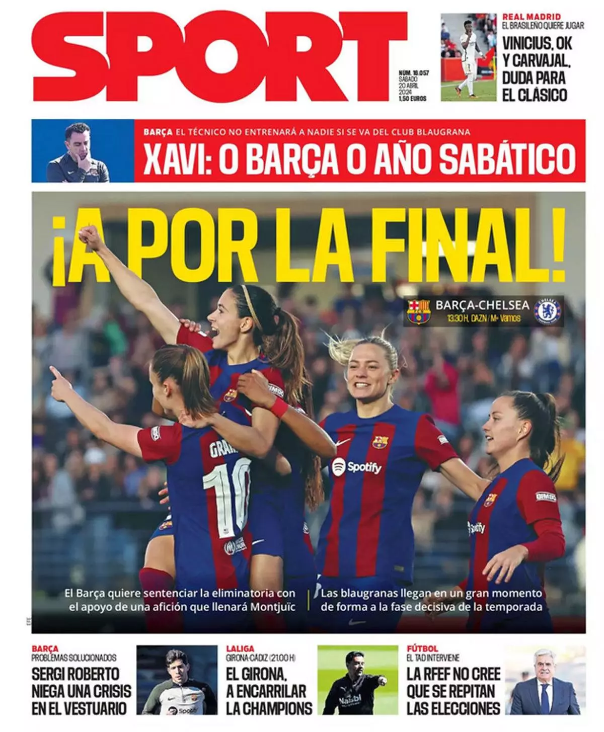 Las portadas de la prensa deportiva de hoy, sábado 20 de abril