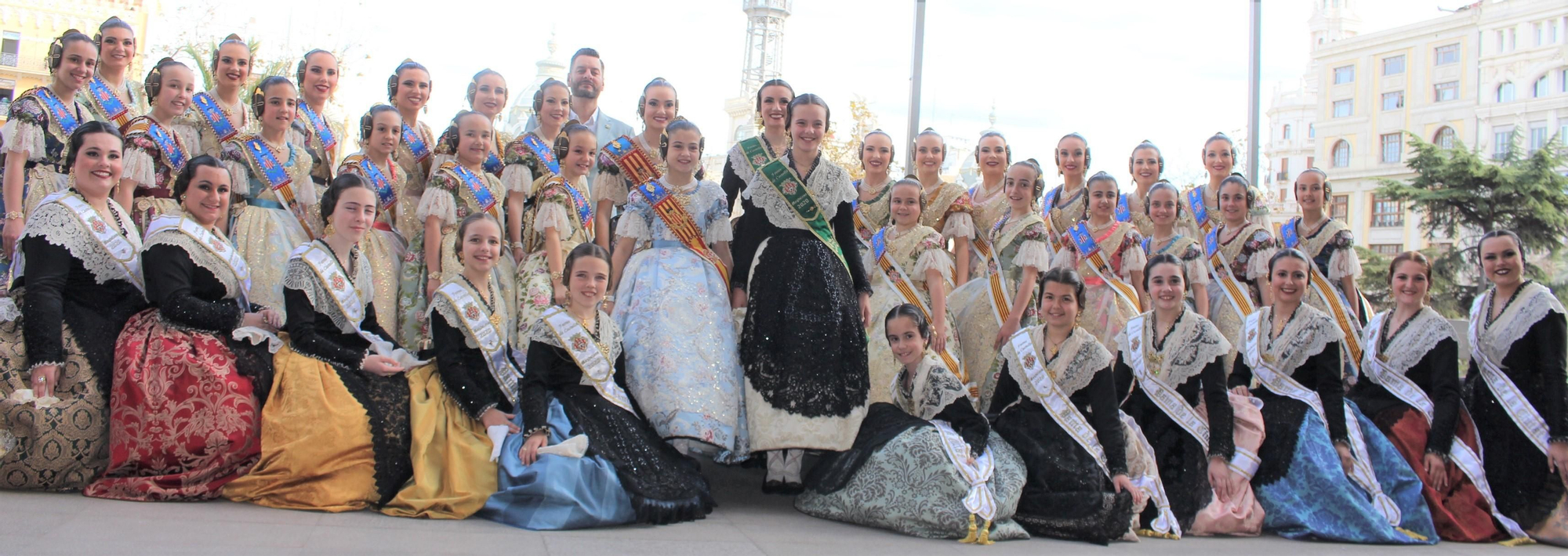 Las representantes de Castelló, todas las cuales repiten, visitaron las Fallas 2020 el día 5 de marzo