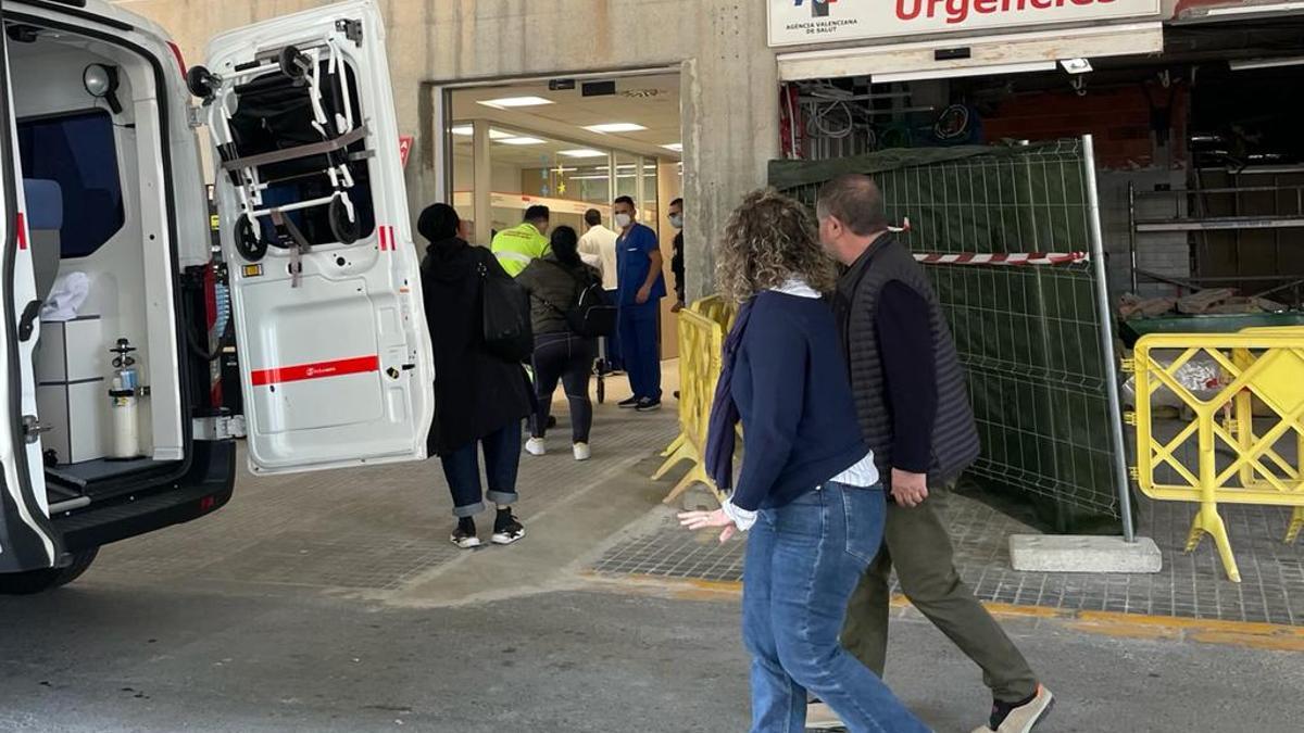 Entrada de Urgencias del Hospital de Sant Joan, este martes