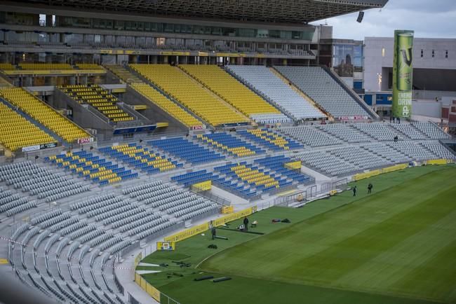 Siguen las obras en el Estadio de Gran Canaria