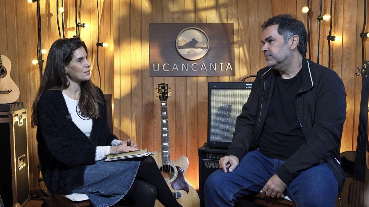 Marta Solís junto a Fernando Ortí durante el primer programa de ‘Ucancania Sessions’.