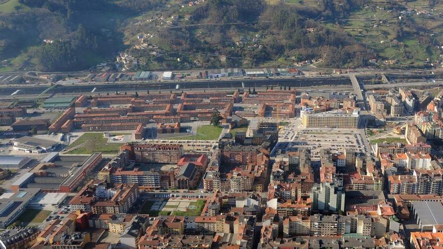 Vista aérea de Mieres.