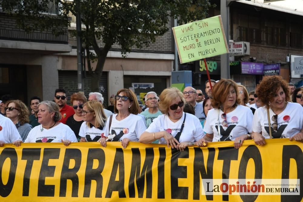 Manifestación por el Soterramiento en Murcia