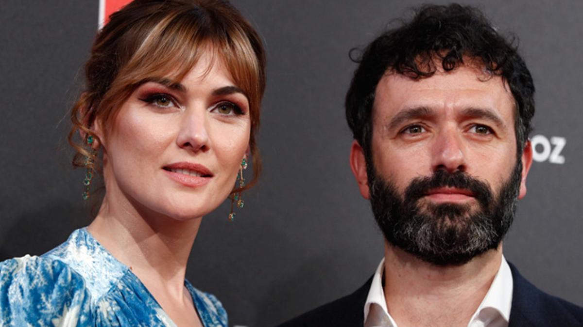 Marta Nieto junto a Rodrigo Sorogoyen en los Premios Feroz 2020