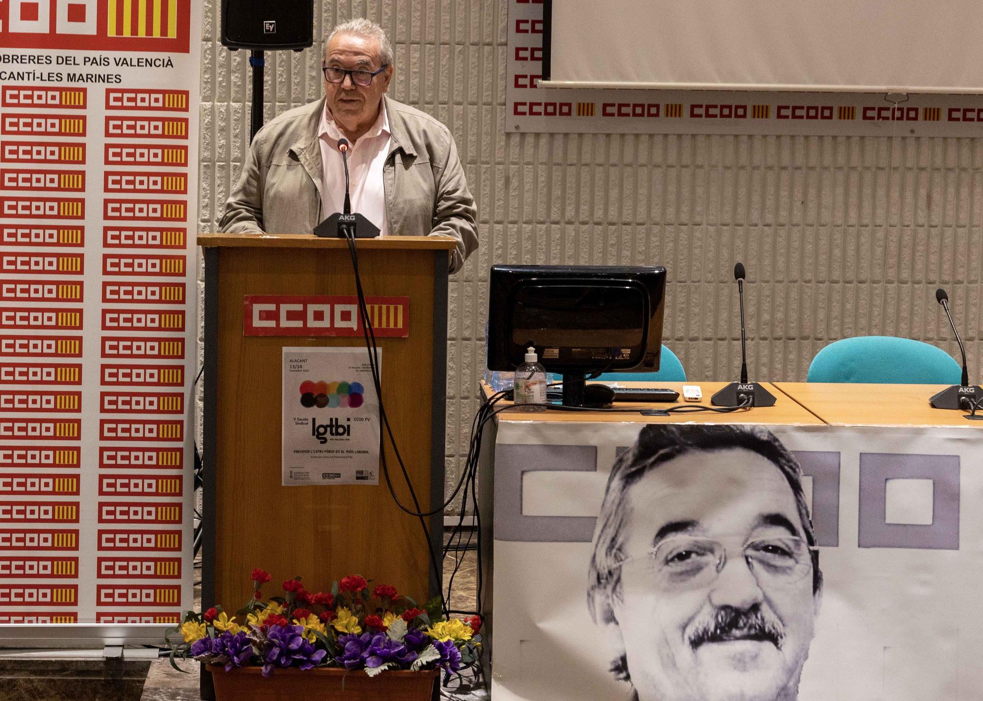 Homenaje en memoria del sindicalista y presidente de CCOO l’Alacantí-les Marines José de la Casa