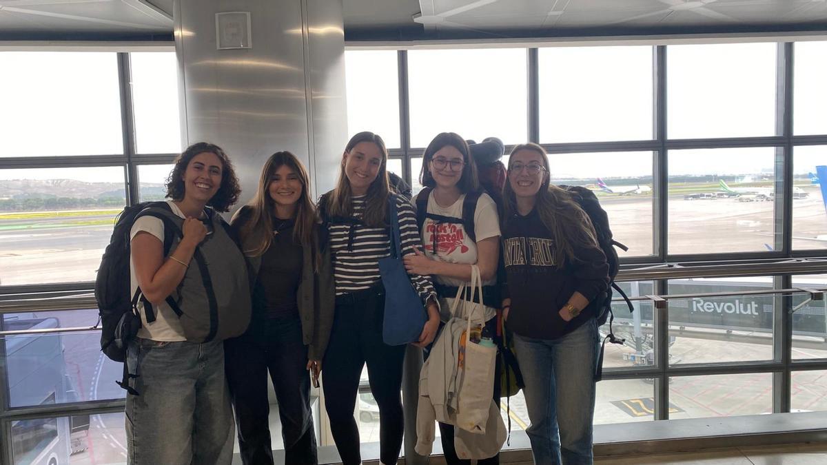 Las cinco mallorquinas han podido finalmente salir de Abu Dhabi.