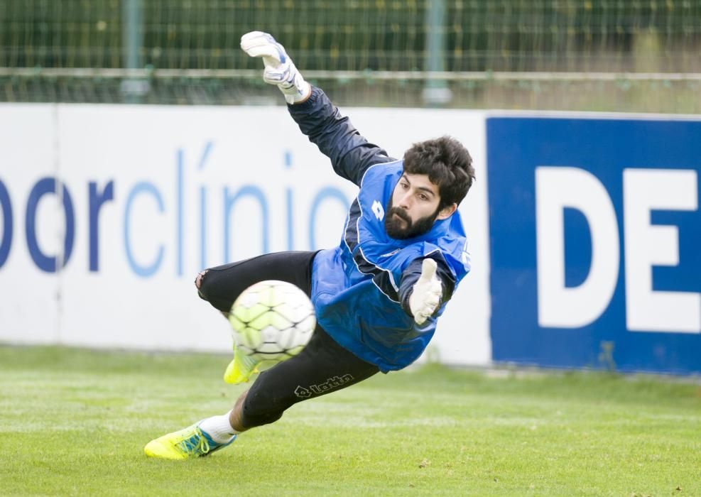 Entrenamiento en Abegondo sin Cani ni Germán Lux