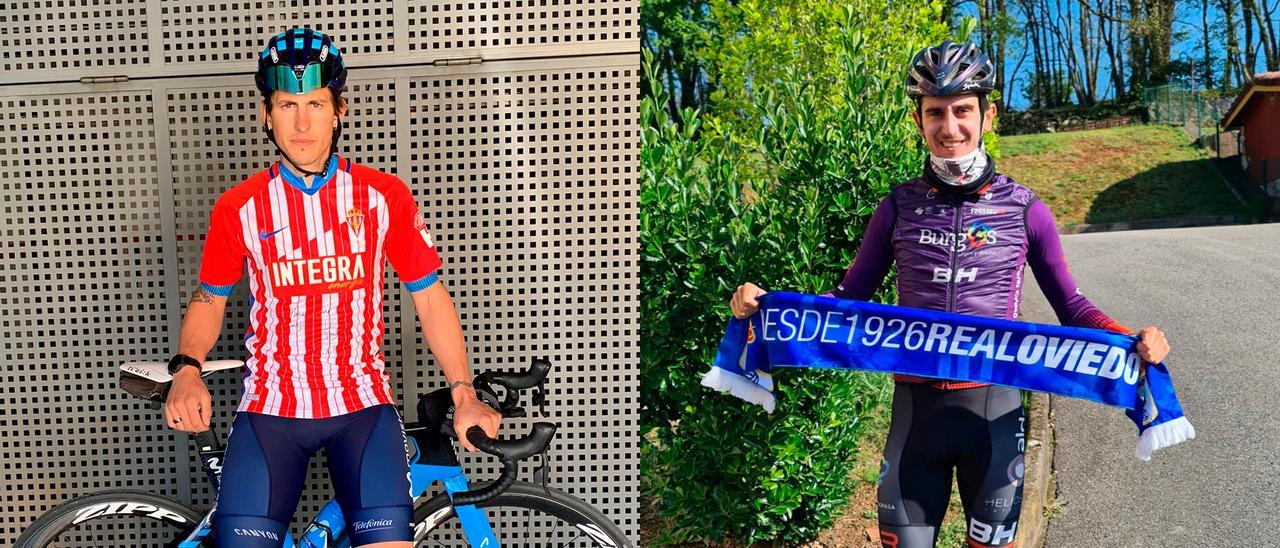 El Derbi Del Ciclismo Asturiano El Sportinguista Ivan Garcia Cortina Frente Al Oviedista Pelayo Sanchez La Nueva Espana