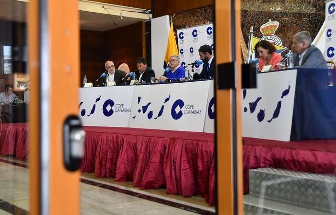 07/05/2019 LAS PALMAS DE GRAN CANARIA. .Los candidatos de los principales partidos al Cabildo de Gran Canaria contrastan sus propuestas en un debate organizado or la cadena COPE, en el Real Club Náutico de Gran Canaria. Nueva Canarias, Antonio Morales. JxGC Coalición Canaria, José Miguel Bravo de Laguna. PP AV, Marco Aurelio Pérez. Sí Podemos, Sara Ramírez. PSOE, Luis Ibarra.  Fotógrafa: YAIZA SOCORRO.  | 07/05/2019 | Fotógrafo: Yaiza Socorro