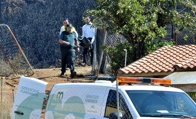 22/09/2017 LLANOS DE LA PEZ, TEJEDA. Fallecida a causa del incendio en la Cumbre de Gran Canaria. Foto: SANTI BLANCO