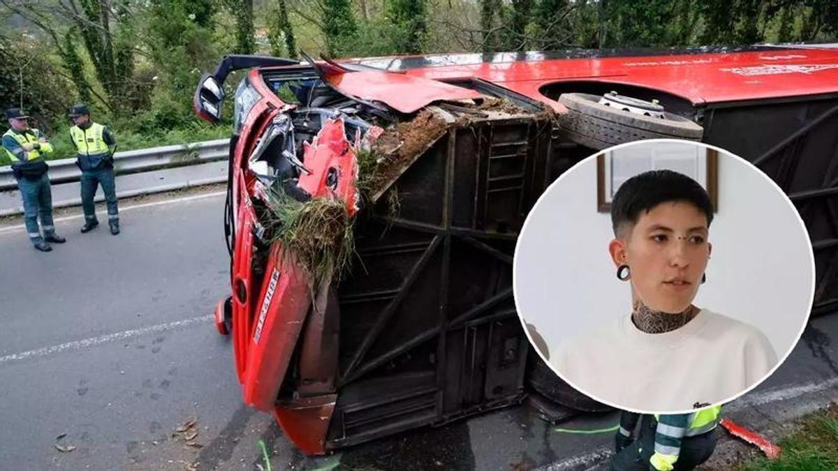 El abrazo de Somió a la conductora que evitó una tragedia: “Primero pensé en las personas que llevaba detrás y luego en mí”