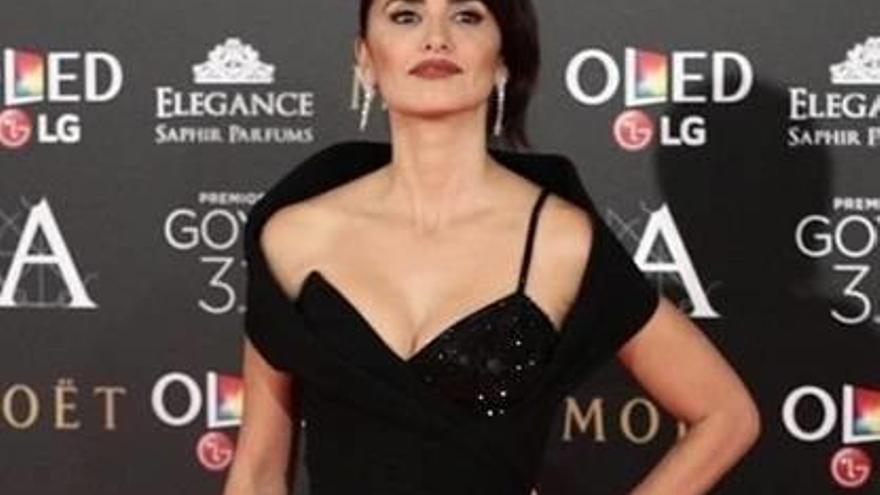 Penélope Cruz, a la cerimònia dels premis Goya.