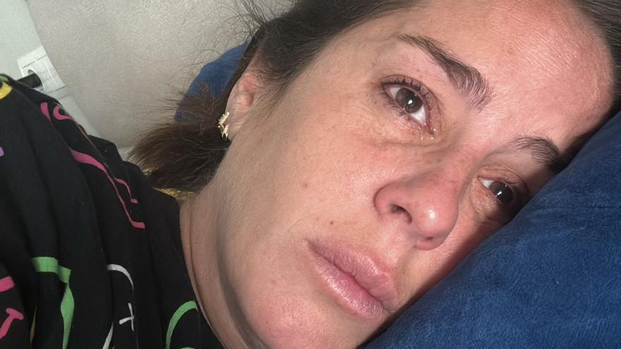 Anabel Pantoja, superada y al borde de las lágrimas durante su embarazo