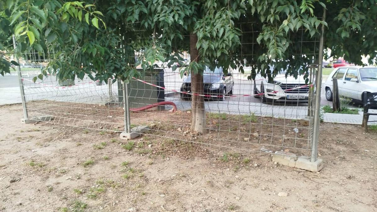 Estado en el que se encuentra una de las zonas del parque.