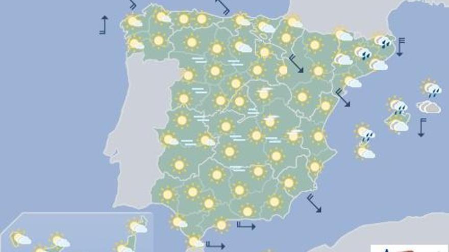 Nubes y probabilidad de lluvias en Canarias