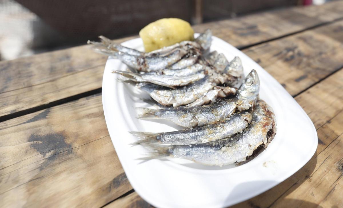 Plato de sardinas de Espetos Ibiza.