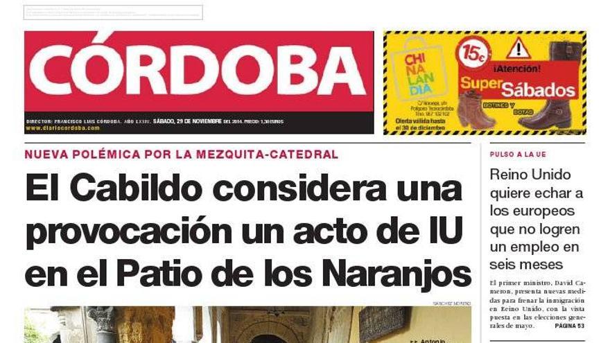 La portada de CÓRDOBA