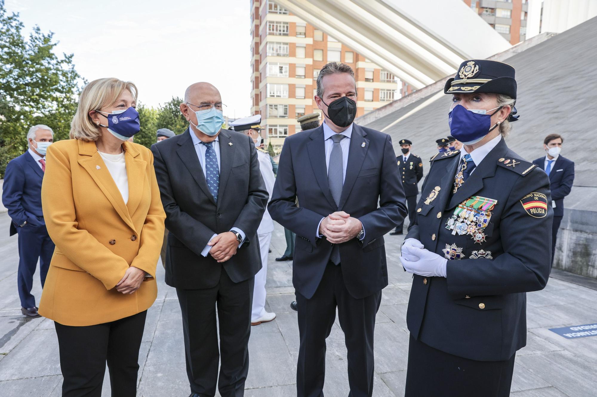 La Policía Nacional de Oviedo celebra a sus patronos, los Ángeles Custodios